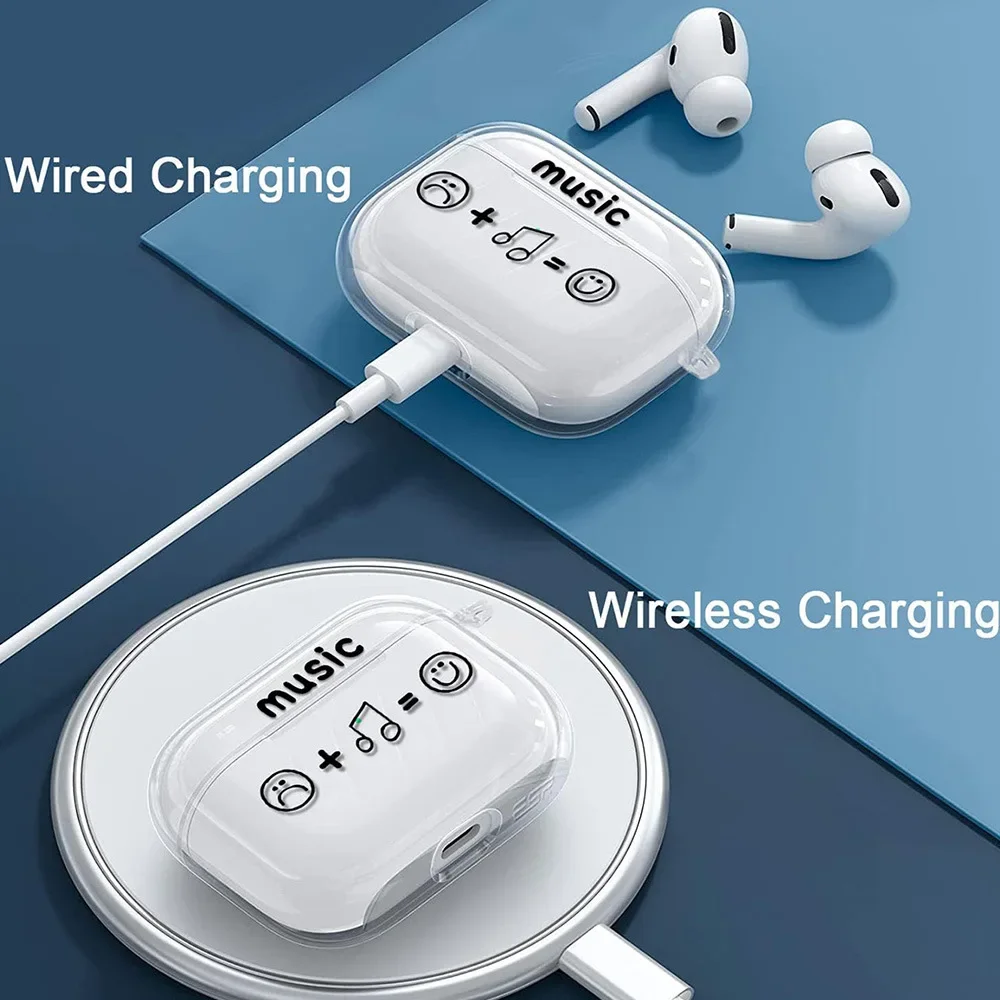 Creative Music Expression Graffiti Earphone Protective Case Suitable for Airpods1/2/3 Apple Bluetooth Earphones for Airpods Pro