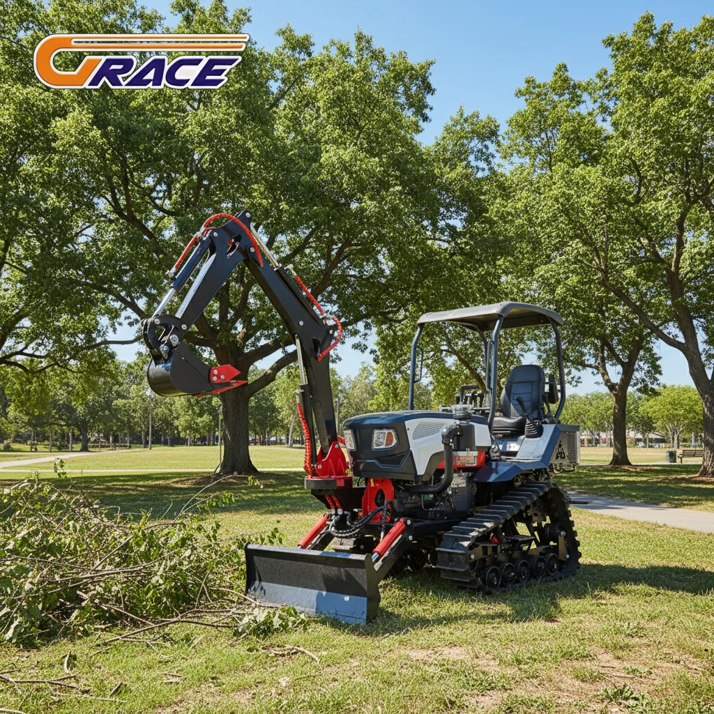 

Hot Sale 25HP 35HP Mini Crawler Tractor Excavator Attachment Diesel Agricultural Cultivator Farming Tiller Machine