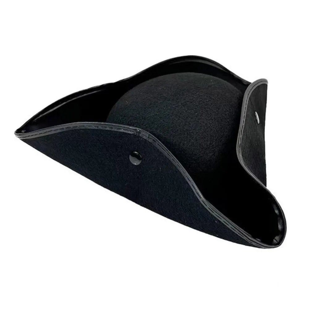 Sombrero de pirata para cosplay, sombrero de capitán para actuaciones en escenario, sombrero de fiesta, decoración, sombrero tricornio para adultos, accesorios de disfraz
