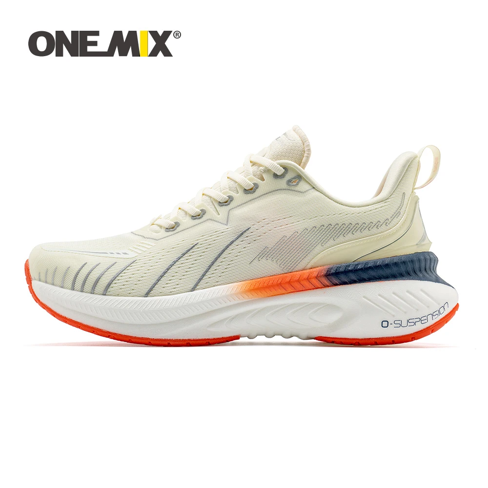 ONEMIX Weiß Straße Laufschuhe für Männer Air Kissen Outdoor Sport Schuhe Männlichen Trainer Sommer Jogging Schuhe Frauen Schuhe