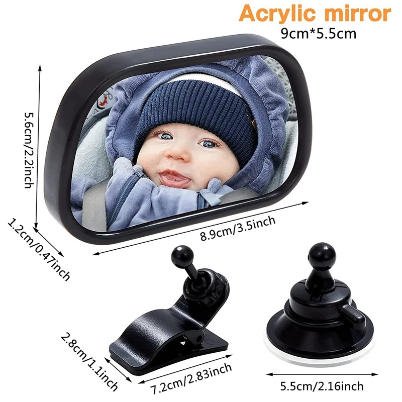 Universal Car Rearview Mirror Car Adjustable Baby Car Mirror Car Baby Observation Auxiliary Mirror For Cars Suvs Trucks