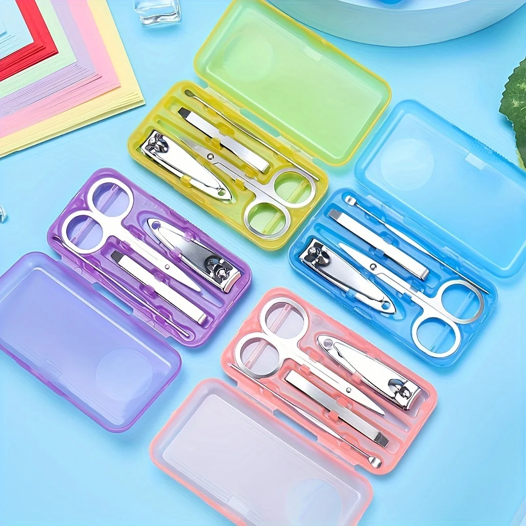 Professional Nail Clipper Set - Steel Manicure Set for Precise Trimming and Finishing - Including Nail Clippers, Skin Trimmers