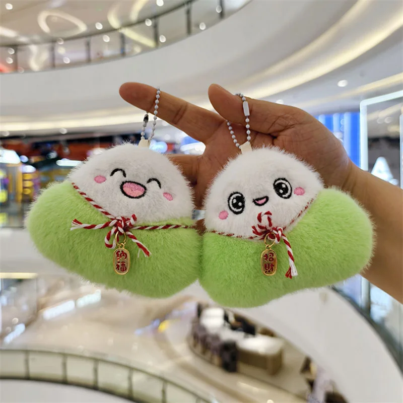 1 Uds. 12CM verde Zong Zi juguete de peluche dragón barco Festival dibujos animados Animal relleno pequeño colgante para niños regalos