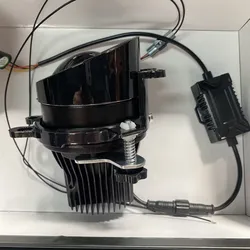 Waterproof fog lamp monochrome white FT RC model with integrated high and low beam and direct laser high beam