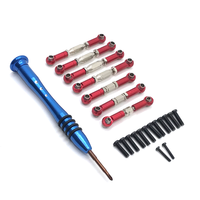 Metal Upgrade RC Car Parts  Pull Rod Fit For WLtoys 144010 01 02 124018 124017 124016 124019 Remote Control Car Accessories