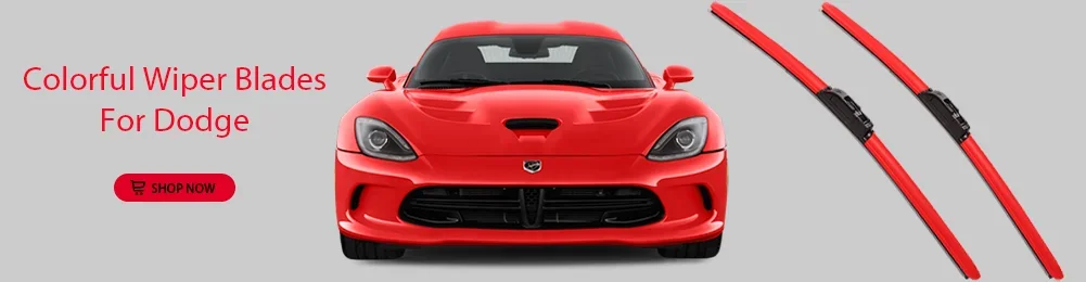 LNJING Farbige Scheibenwischerblätter für Dodge Viper 1992-2017 – Detail 2