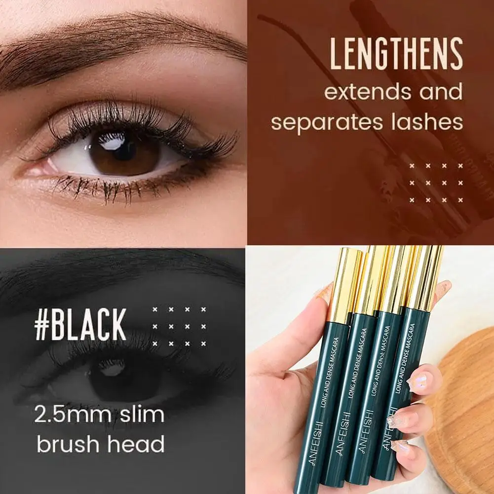 1 Stuks Magische Kleur Skinny Mascara Klassieke Alledaagse Mascara Waterdichte Lange Make-Up Mascara Lash Wimpers Dik Krullend