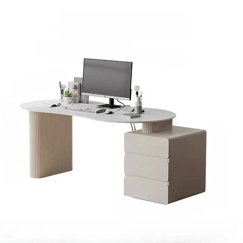 مكاتب كمبيوتر مستطيلة فاخرة للتخزين منظم دفاتر الملاحظات الحديثة أدراج مكتب الألعاب أثاث غرفة النوم Mesas De Computador #6