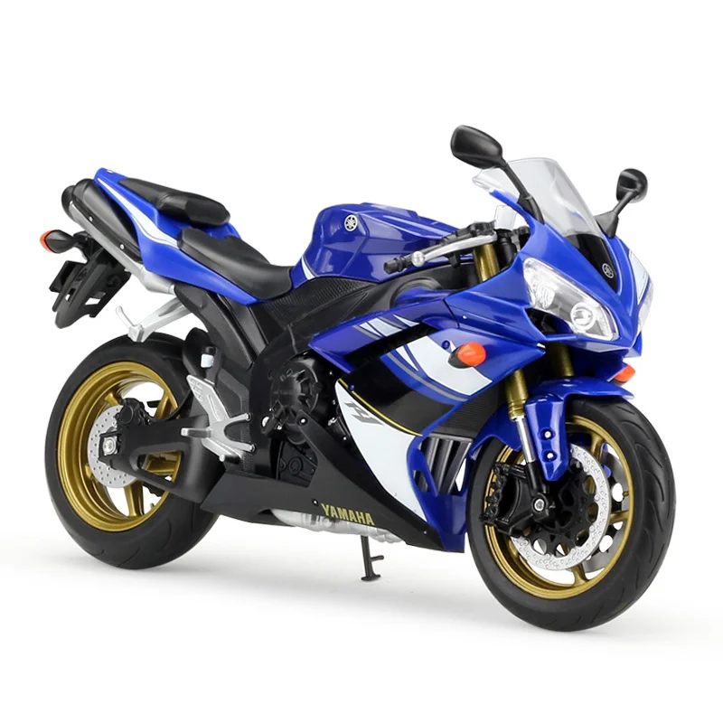 WELLY 1:10 YAMAHA YZF-R1 modèle de moto de course en alliage moulé sous pression modèle de moto de sport en métal haute Simulation jouet pour enfants cadeau