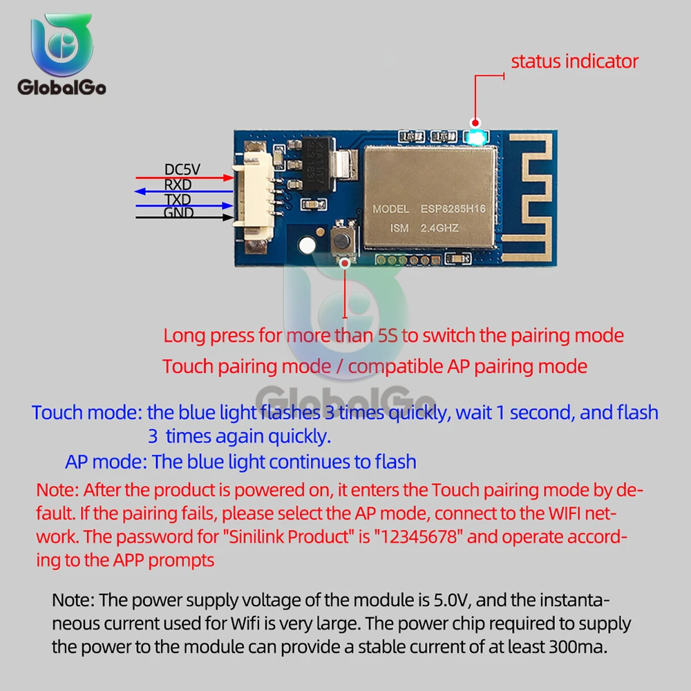 Wifi Communication Module Smart APP Remote Control Open Source System Power Supply CNC Power WiFi Module