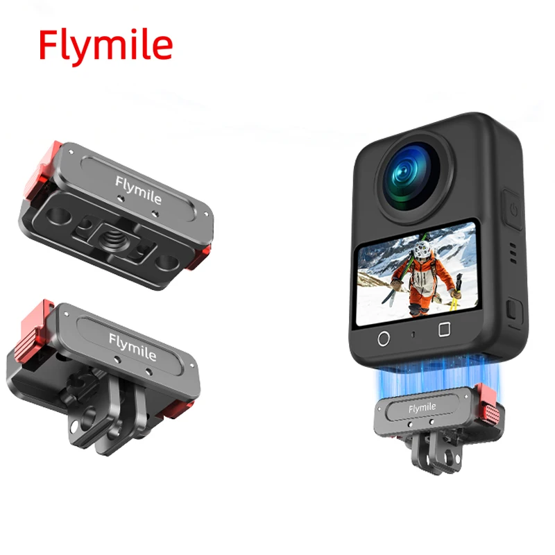 

Flymile Adapter Base for DJI Osmo 360/Action 5 Pro Camera Magnetic Expansion Bracke Port Sports Camera Quick Release Accessory