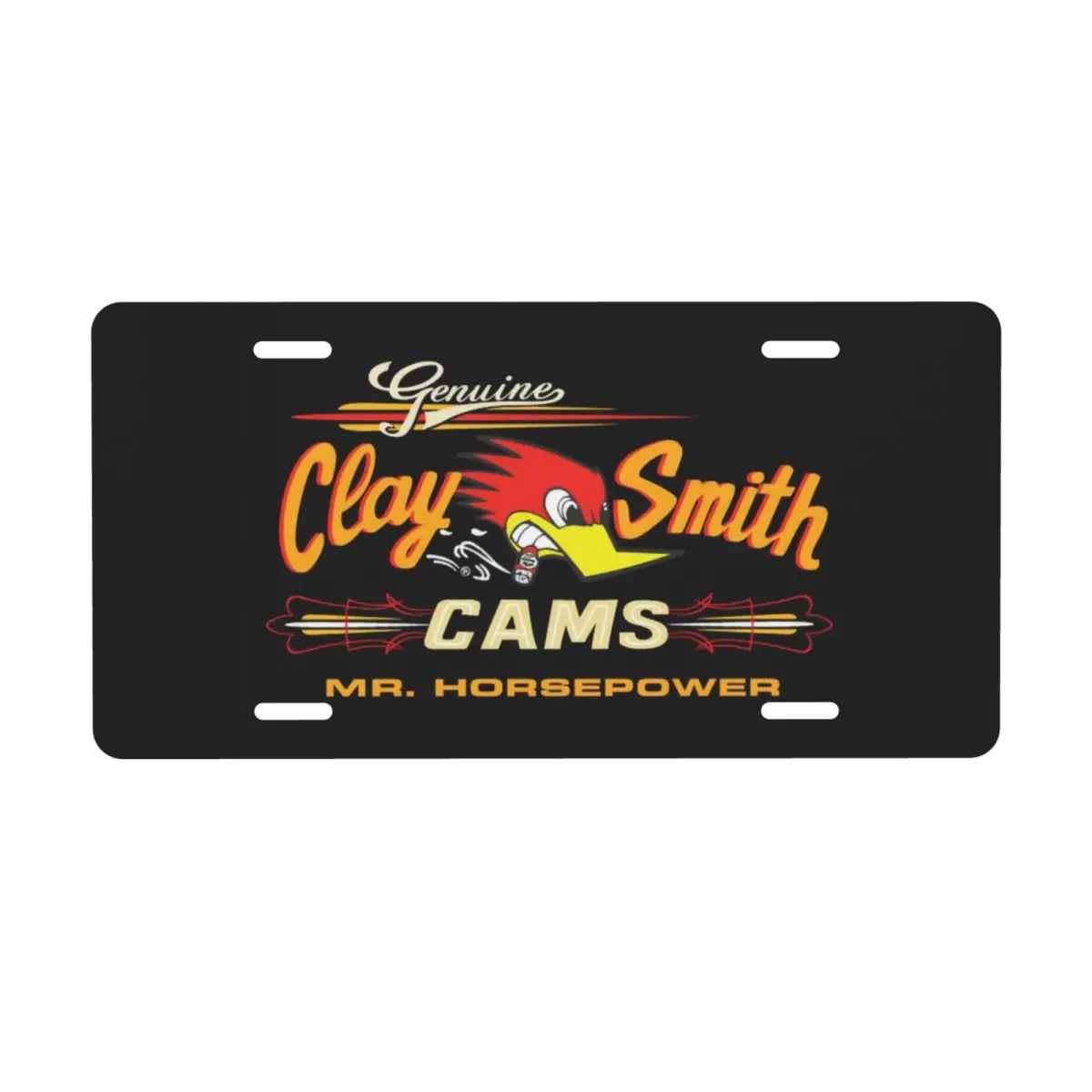 Custom Clay Smith Cams License Plate Racing Motor Motocross Decorative Car License Plate Cover Aluminum Vanity Tag 6x12 Inch