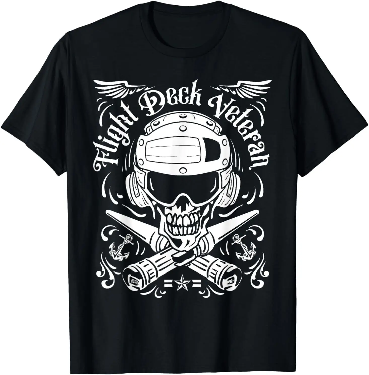 

NEW LIMITED Naval Aviation Flight Veteran Skull Design Gift Idea T-Shirt S-3XL