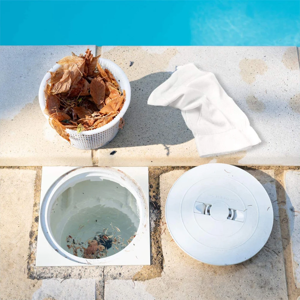Pool Filter Baskets Cleaner Nylon Mesh Pool Skimmer Storage Socks Debris Leaves Catcher for In-Ground Above Ground Pools