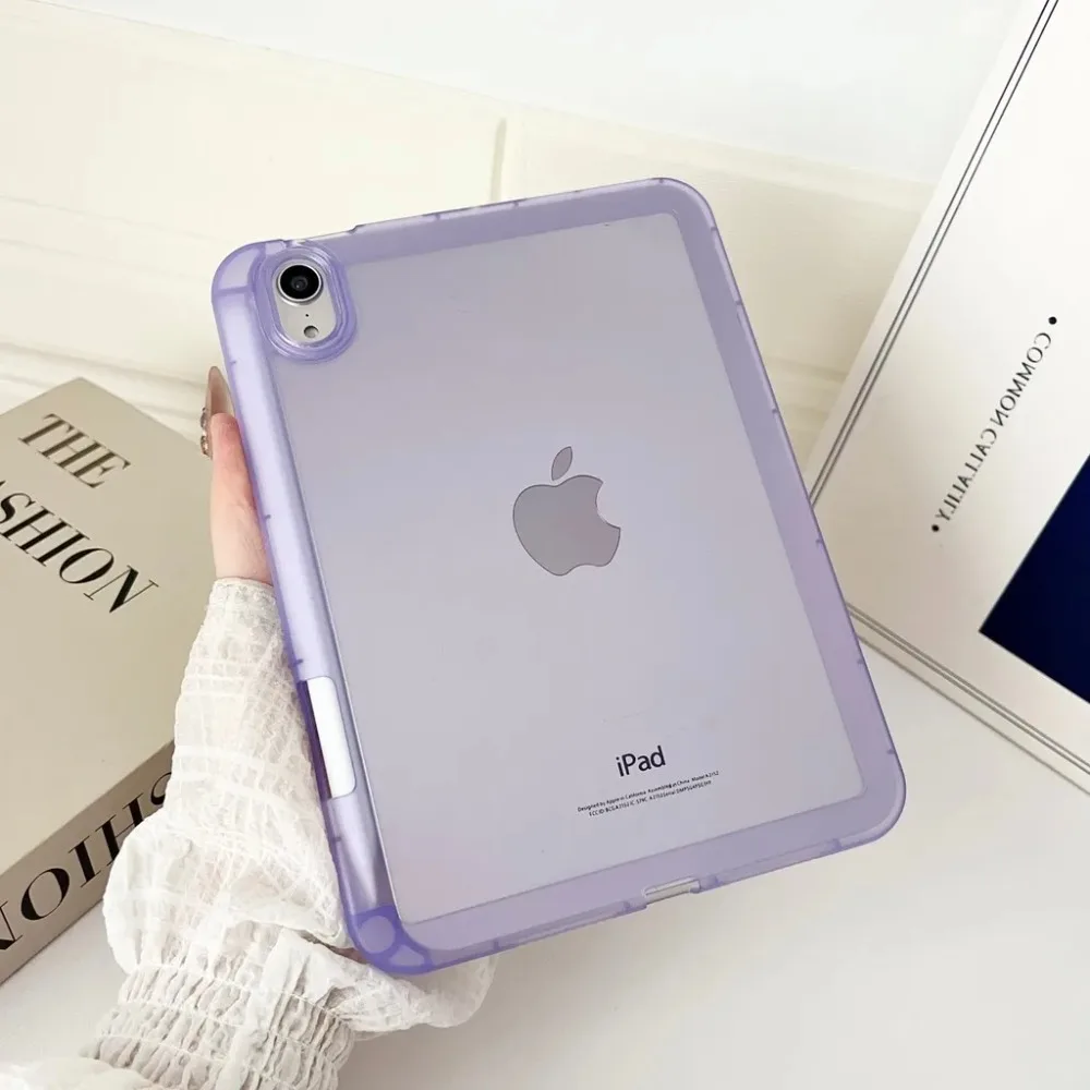 HD Transparent Case for IPad Air M3 11 2025 Air6/5/4 M2 Pro11 M4 TPU Soft Funda for IPad A16 11/10th Mini7 A17Pro Pen Slot Cover view 3