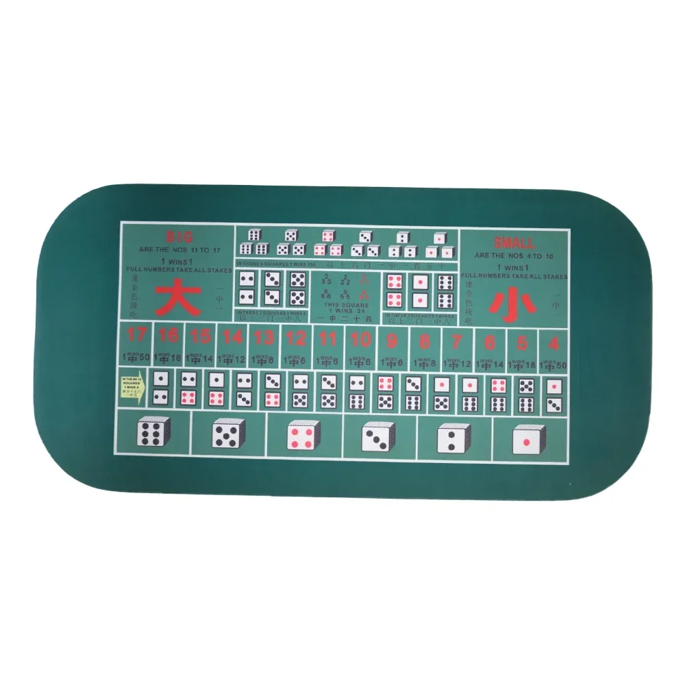 

2025Aobo Entertainment Poker Table Mat Rubber Gambling Dice Size Rubber Pads Table Cloth For Sale