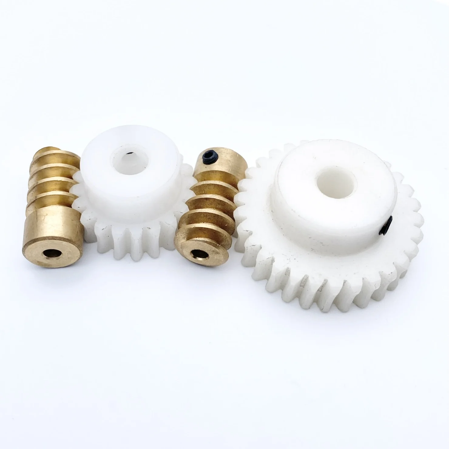 1:20 1:30 1M 6mm Plastic Worm Gear Copper Worm Set