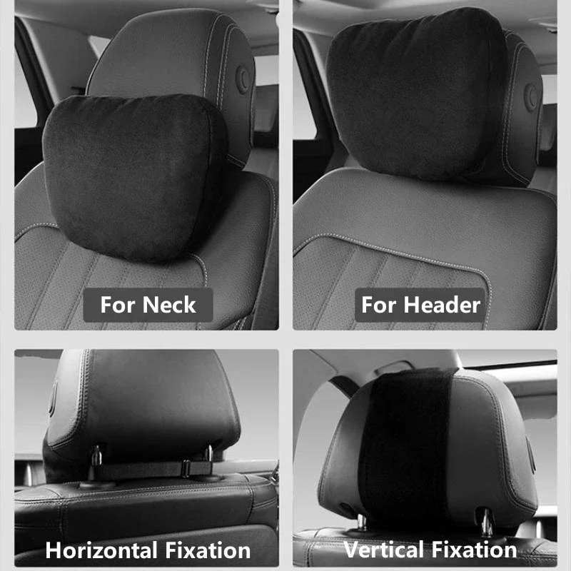 High-Quality Car Headrest Neck Support Seat / Maybach Design S Class Soft Universal Adjustable Car Pillow Neck Rest Cushion