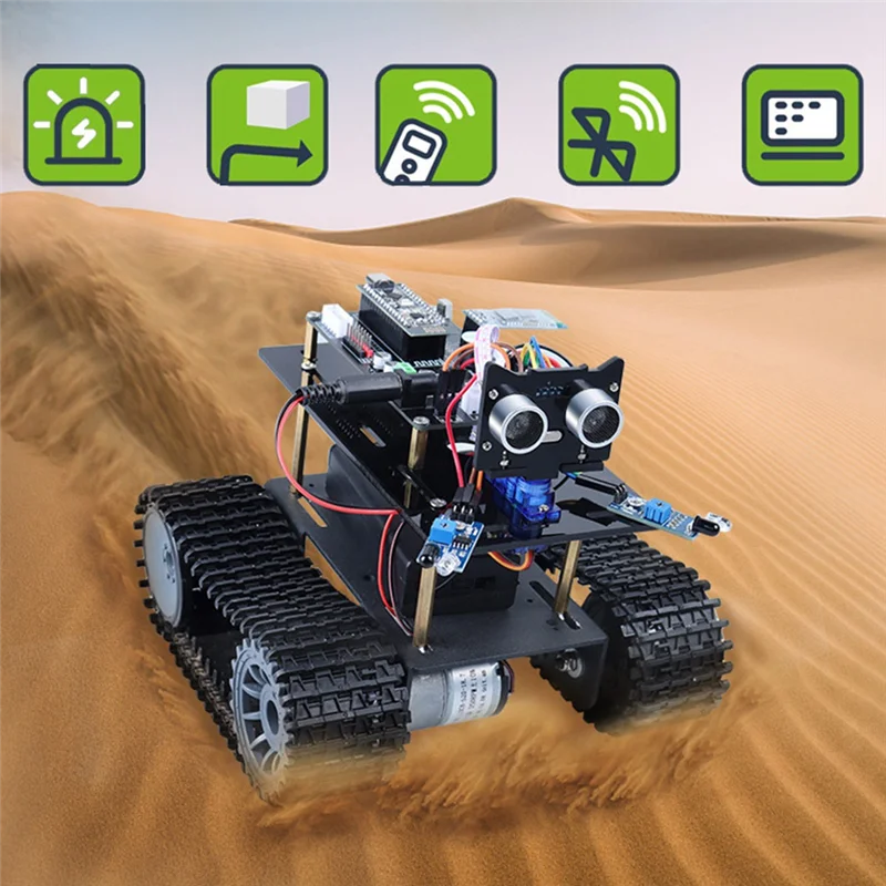 ELECT-Car Smart Robot Programming Kit Electronicgesture Control Kit Smart Car Robot Kit Programming Learning Programming Kit
