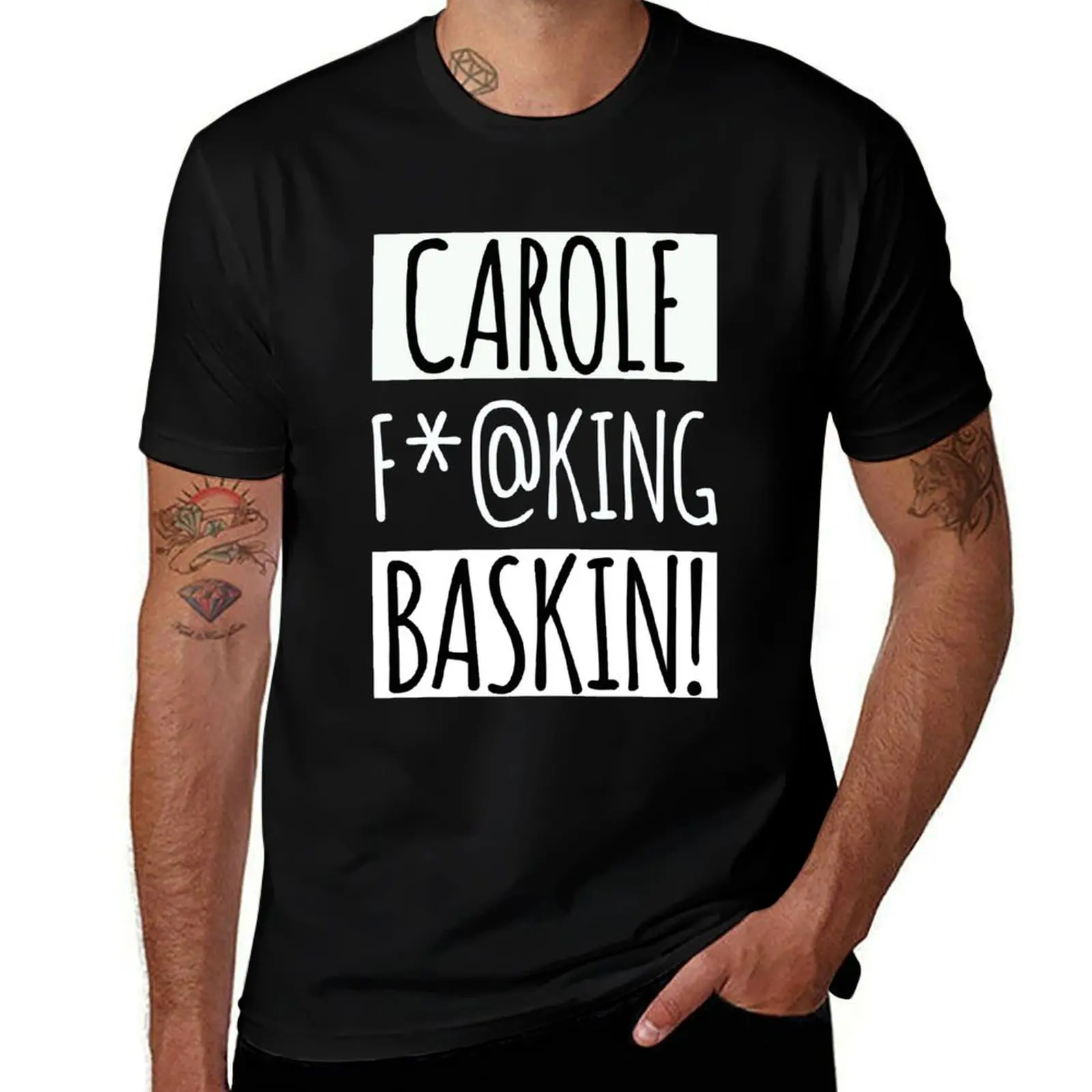 CAROLE F*@KING BASKIN! T-Shirt Independence Day Short Sleeve T-Shirt