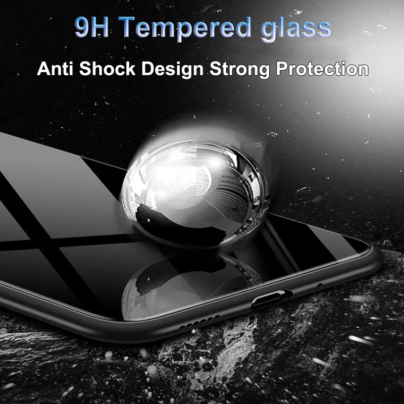 Tempered Glass Case For Asus ROG Phone 7 6 5S 5 3 Case For ROG 2 Soft Silicone Frame Hard back Cover For ROG 7 ROG7 Glass Cases