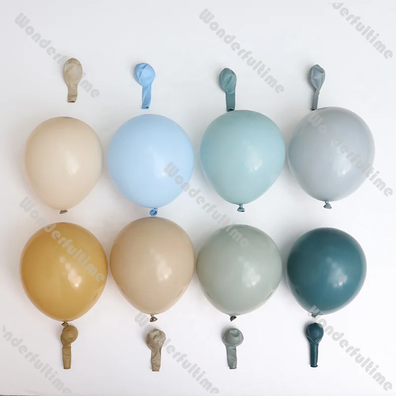 Globos de boda de 5/10/12/18 pulgadas, azul pizarra, humo, marrón y gris, feliz cumpleaños, Baby Shower, niña, decoración para fiesta de Navidad de Ramadán