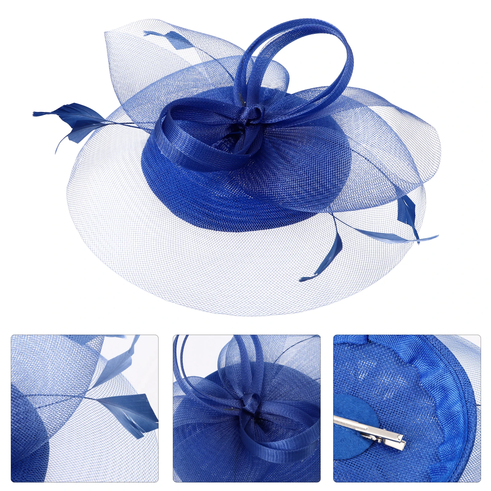 

Mesh Hair Hat Retro Pillbox Fascinator Bridal Accessories Wedding Party Headdress Lightweight Elegant Headwear