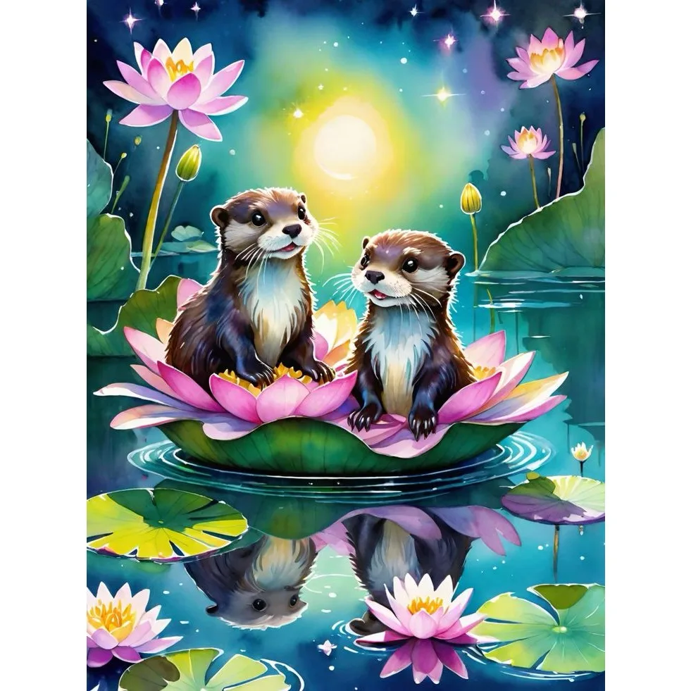 

Алмазная вышивка «Речная дикая природа: Лисица-русалка» (для взрослых), «Морская лисица-русалка» (для детей), «Жизнь на озере», декор для детской комнаты, дикие животные, детская комната