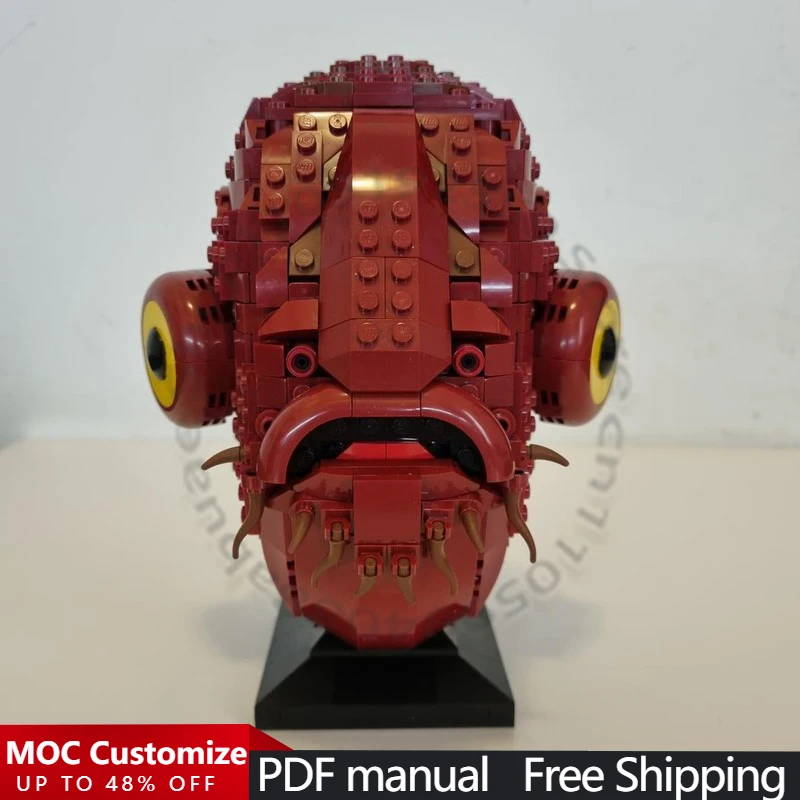 

777 деталей, популярная серия игровых персонажей, голова адмирала - коллекционный шлем, стиль MOC, модульная, простая сборка, подарок для фестивалей и праздников