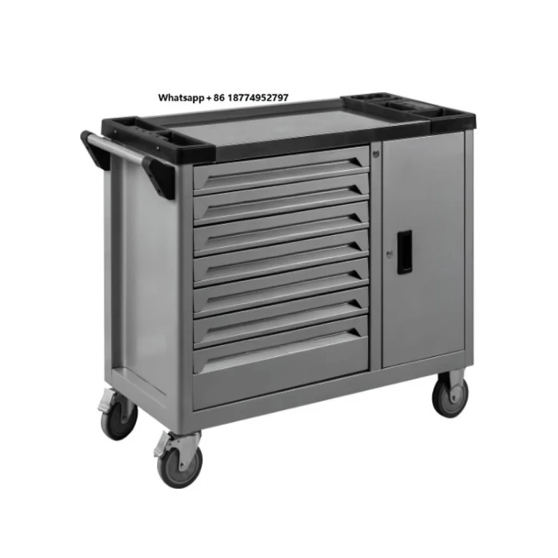 

7-Drawer Rolling Stainless Steel Metal Auto Repair Mobile Toolbox 310-Piece Set for Tool Cabinets for Garages Workshops OEM