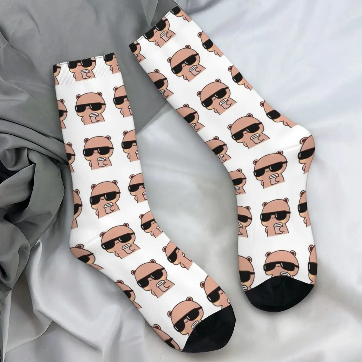 Cool Bubu Dudu Morning Coffee Stockings Couple Cute Panda Socks Soft Fashion Socks Autumn Outdoor Non Slip Design Socks Gift