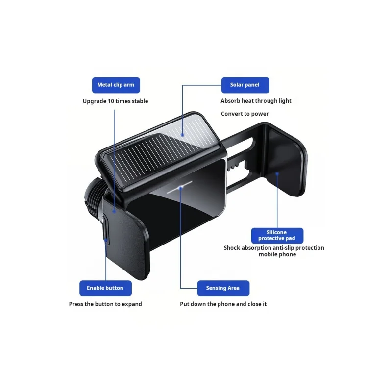

Modern Design High Quality PC+TPE Tesla Mobile Phone Rack Base Car Holder Mobile Cell Phone Rack