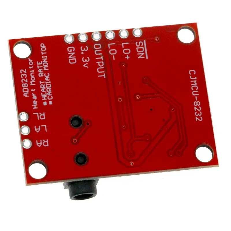 Moduł EKG AD8232 Zestaw modułu czujnika monitorowania EKG z pomiarem pulsu i sercem dla Arduino