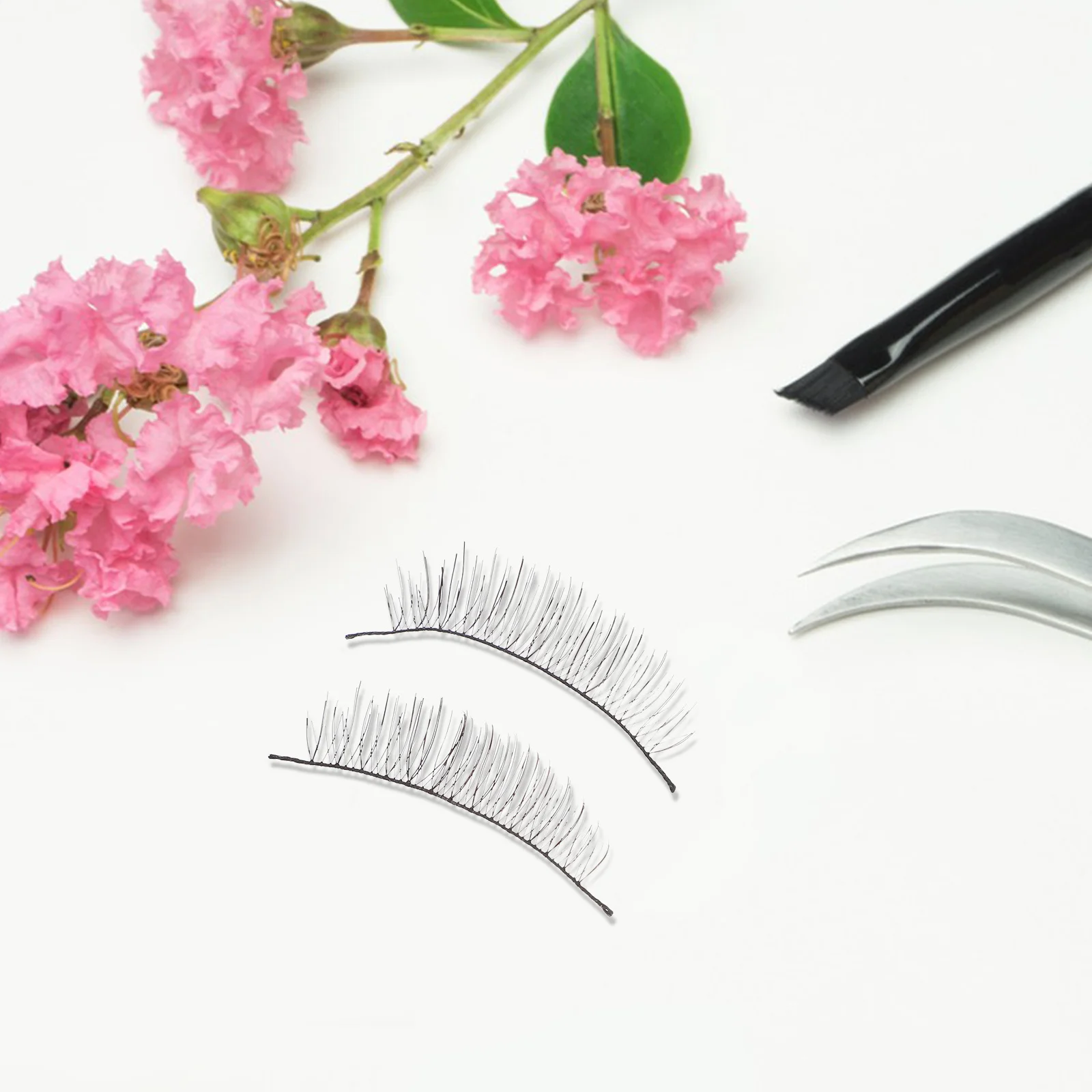 10 أزواج من الرموش الصناعية المصنوعة يدويًا طويلة طبيعية سوداء ناعمة مرنة قابلة لإعادة الاستخدام رموش ضخمة لتعزيز العين #3