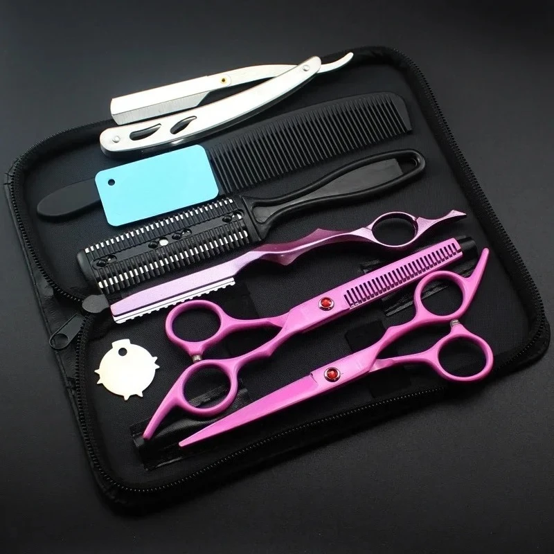 Purple Diamond Japanese Hair Scissors Cheap Hairdressing Scissors  Shears Hairdresser Shaver Haircut  Scissors