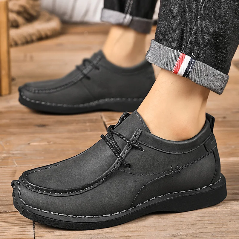 

Fashionable Interior Height Increasing Handmade Comfort Man Casual Shoes Luxury Brand Pointed Business Mens Lace Up Oxford Shoes