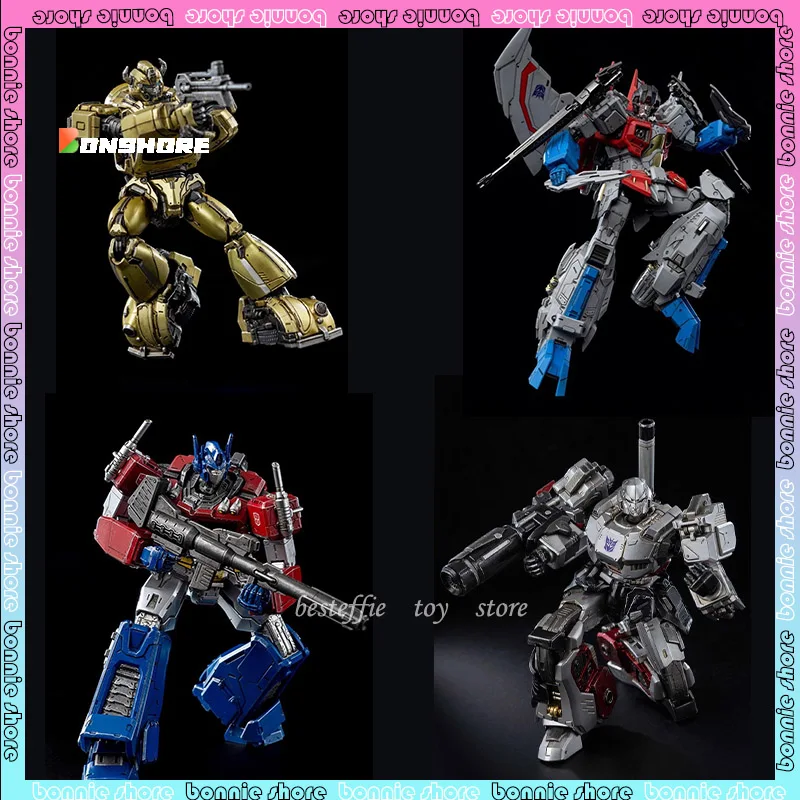 Threezero Transformer Anime Figure 18cm Mdlx Bumblebee Optimus Prime Red Spider Megatron Limited Action Figure Boy Birthday Gift