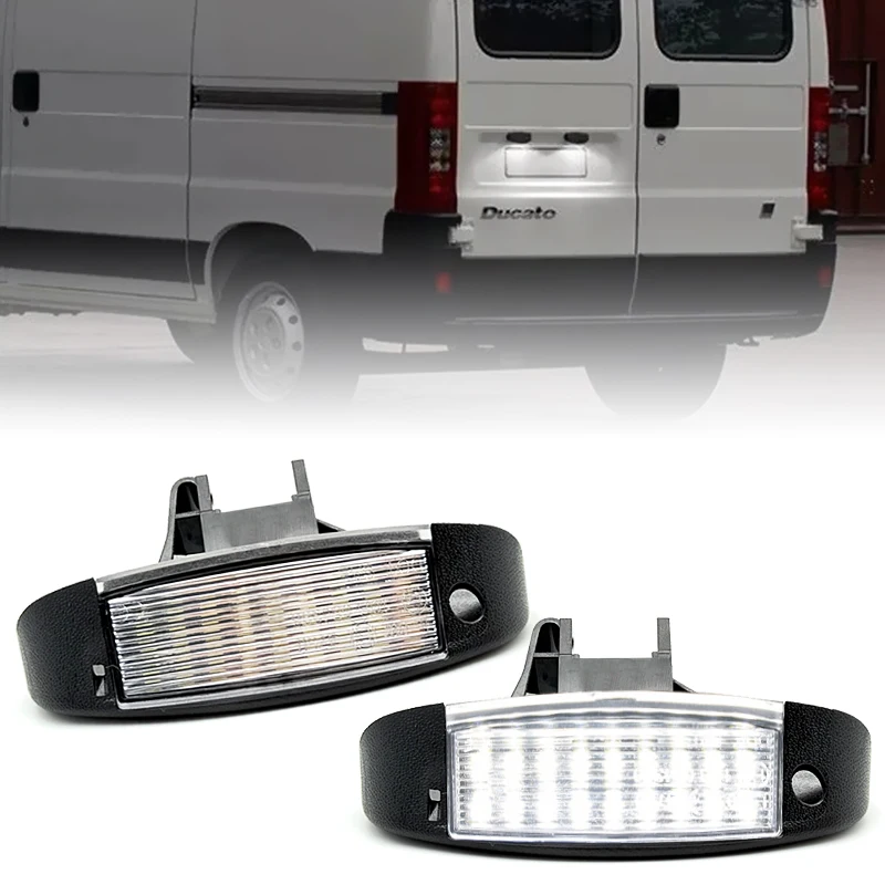 2 uds para Fiat Ducato II Scudo Citroen Jumpy relé despacho Jumper Peugeot Boxer Expert Manager luz LED blanca para matrícula