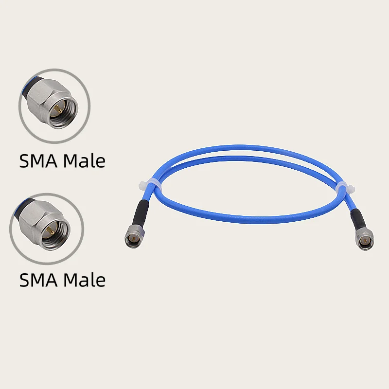 SMA Male to SMA Male Test Line SS402 High Frequency Stable Phase Cable 18GHZ Low Standing Wave Stainless Steel Connector