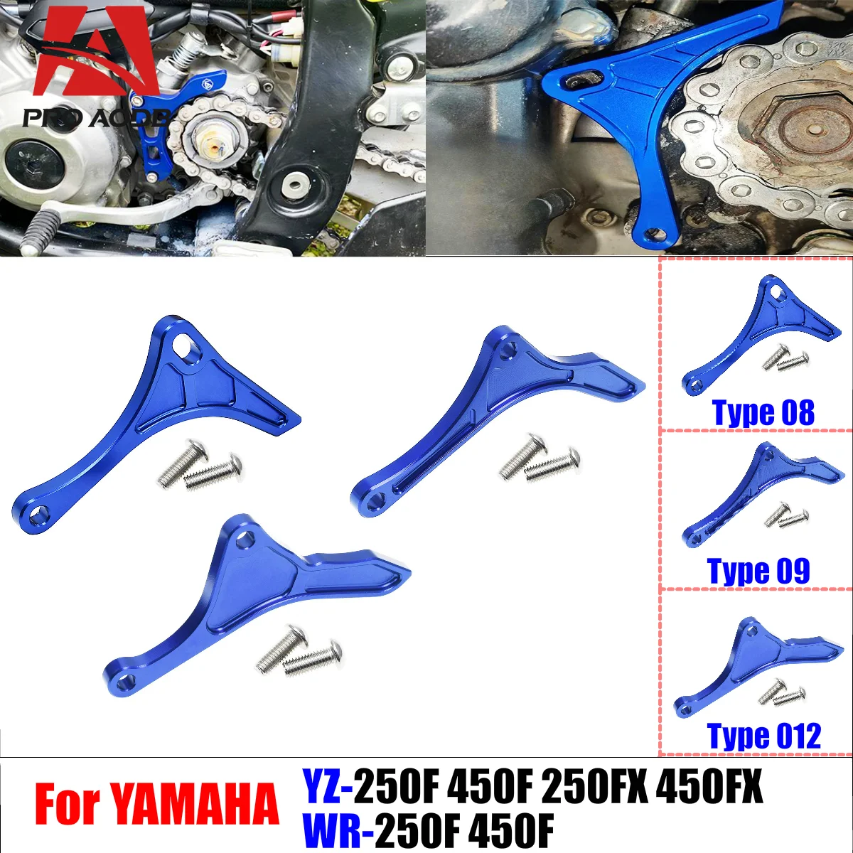 

Motorcycle High-Quality Aluminum Engine Plate Case Saver Cover Guard Protector For Yamaha WR YZ250F 450F YZ250FX 450FX 2001-2020