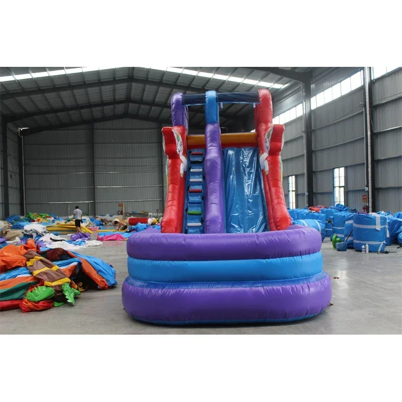 Commercial Grade PVC Rental Inflatable White Jumping Bounce House Inflatable Bouncer Castle Combo With Slide