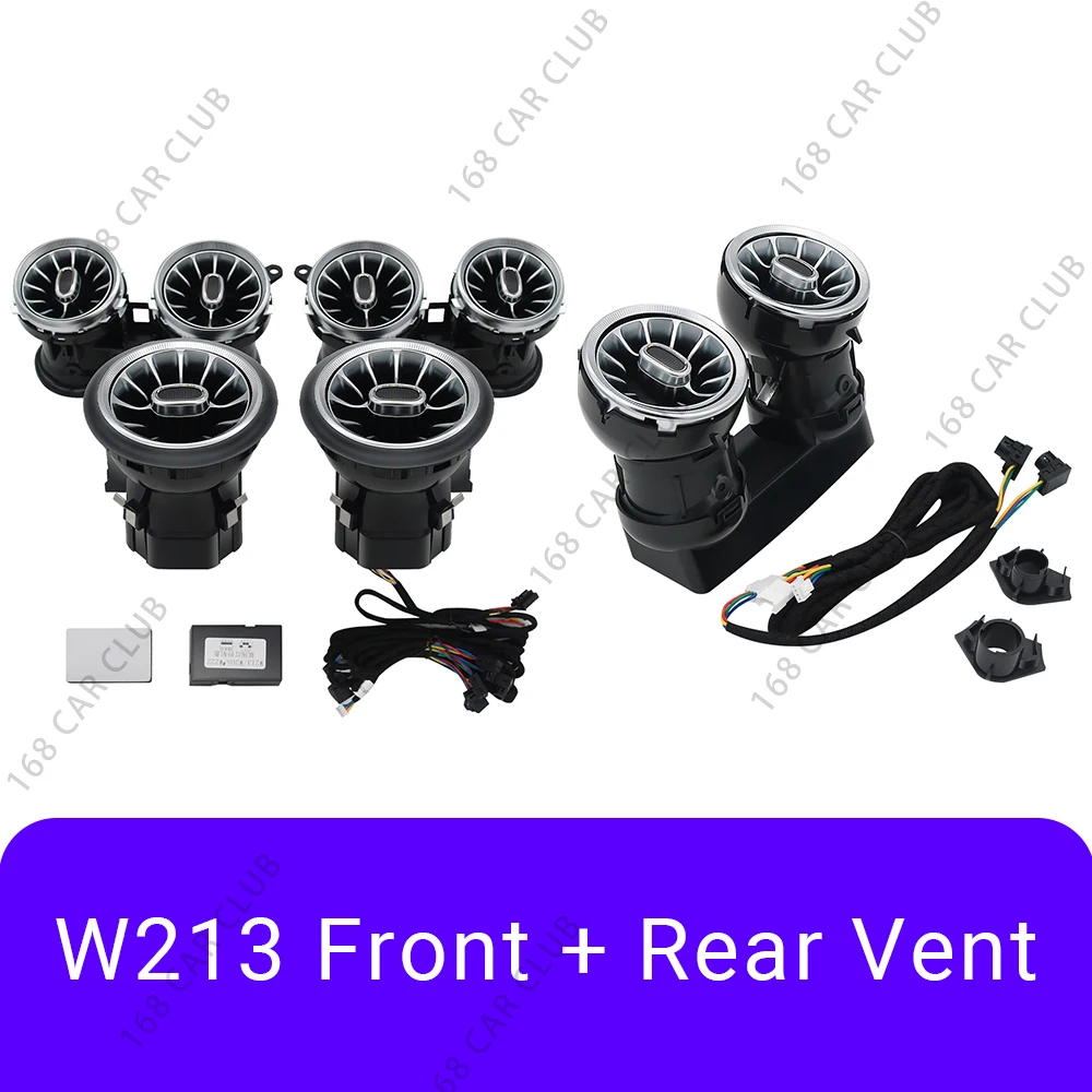 Led Lucht Ventilatieopeningen 3d Draai Tweeter Luidspreker Voor Mercedes Benz W213 W238 E53 E63 E-Coupe Auto 64 Kleuren Lnterior Decoratieve Verlichting