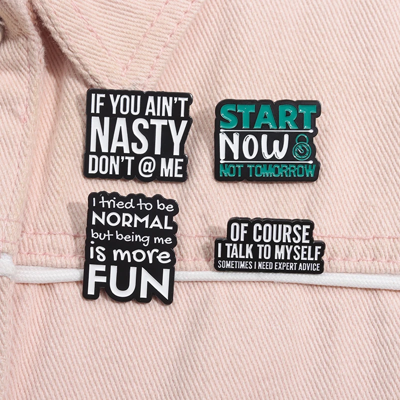 Sometimes I Need Expert Advice Enamel Pin I Tried To Be Normal But Being Me Is More Fun Brooch Badge Jewelry Gifts For Friend