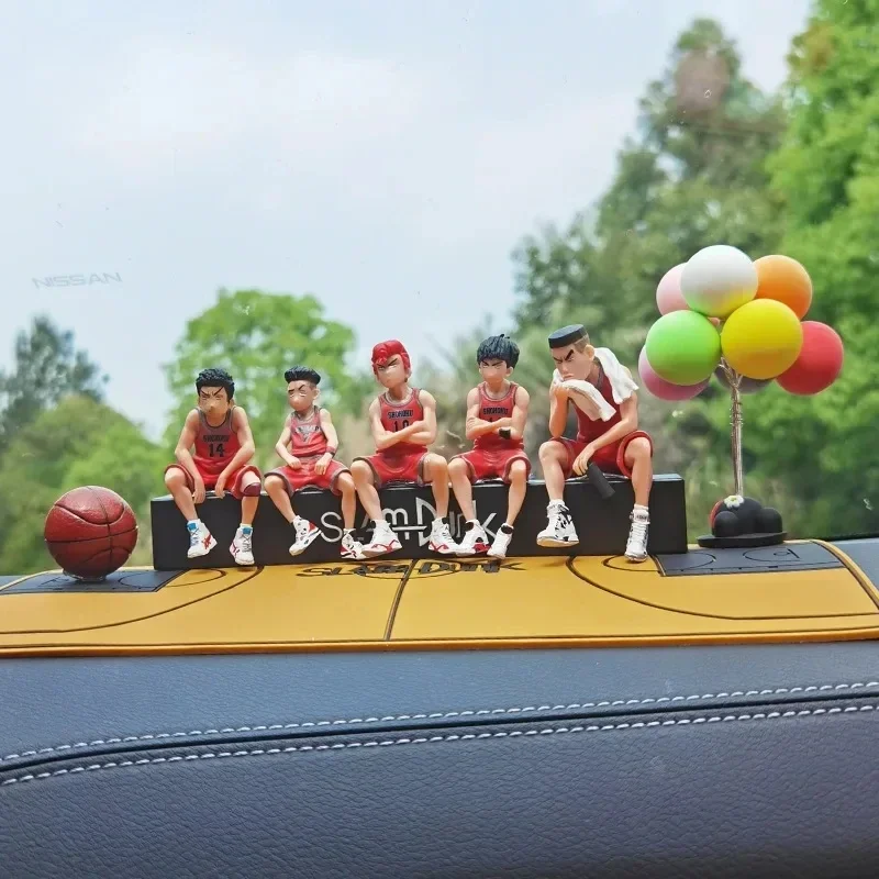 Auto Telefoonnummer Plaat Interieur Anime Decoratie SLAM DUNK Hanamichi Sakuragi Action Figure Ornament Auto Accessoires Geschenken