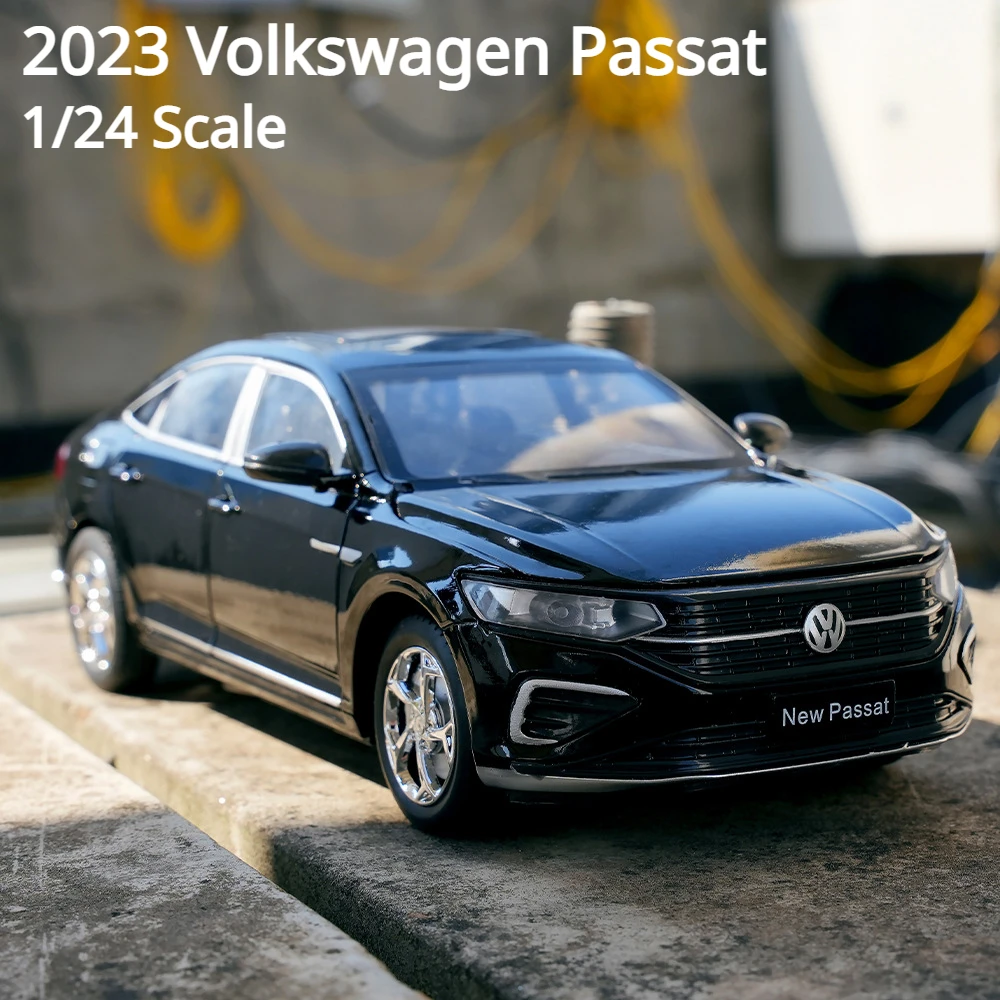 

1:24 NEW 2023 Volkswagen Passat Alloy Car Diecasts & Toy Vehicles Car Model Sound and light Pull back Car Toys Childrens Gifts