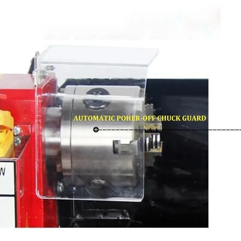 Brushless Motor CJ0618 Mini Lathe Metal Mini Turning Lathe Digital Display 32mm Spindle Hole view 4