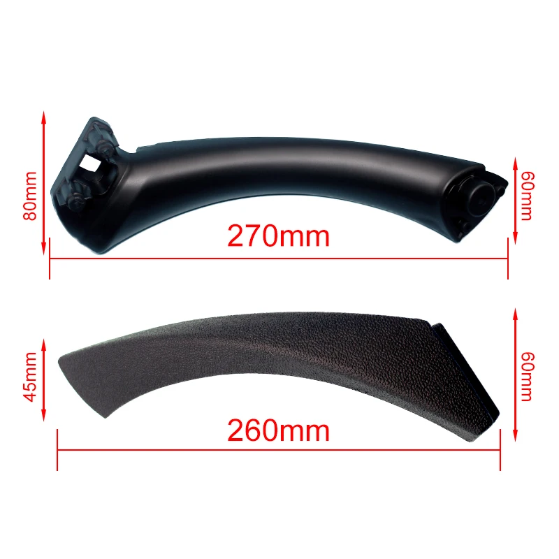 Car Inner Handle Interior Door Panel Pull Trim Cover Black Left Right For BMW 3 Series E90 E91 316 318 320 325 328