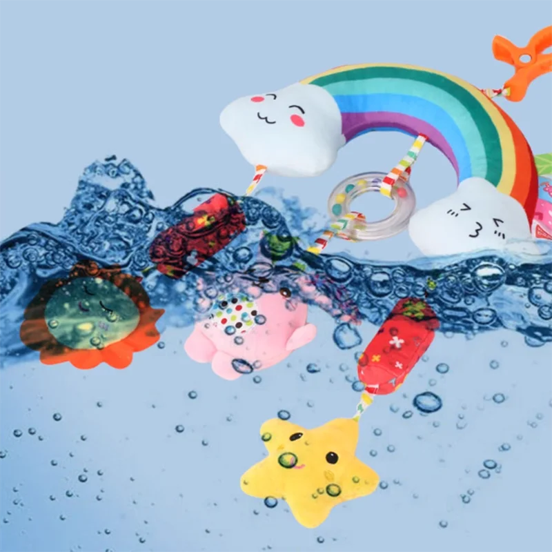 아기 풍경종 트롤리 펜던트 흔들리는 종소리 진정 장난감 침대 옆 펜던트 조기 교육 퍼즐 장난감