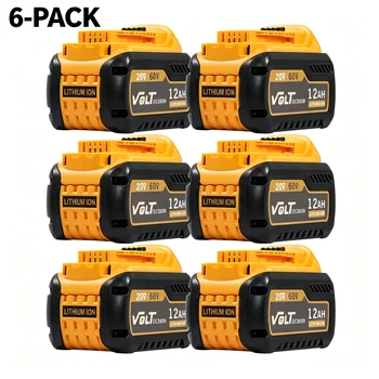 Akumulator litowy zamienny 12.0Ah 20V/60V do elektronarzędzi akumulatorowych Dewalt DCB612 DCB606 DCB609, szybka wysyłka z magazynu w USA.