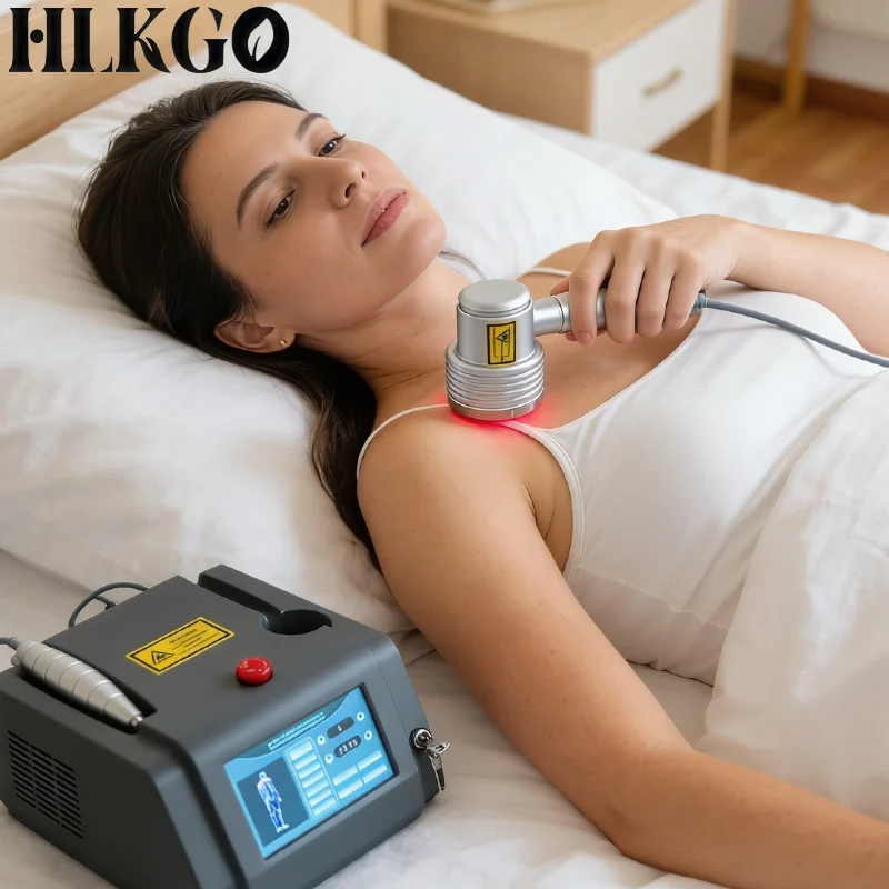 

Dual Wavelength Physiotherapy Laser 1055mW LLLT Cold 650nm 808nm for Shoulder Pain Sprain Wound Injuries Healing